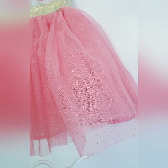 Little Lass Kitty Cat Print Peach Tutu Skirt Dress Size 3T - Picture 7 of 12